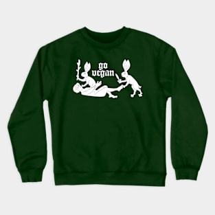 go vegan Crewneck Sweatshirt